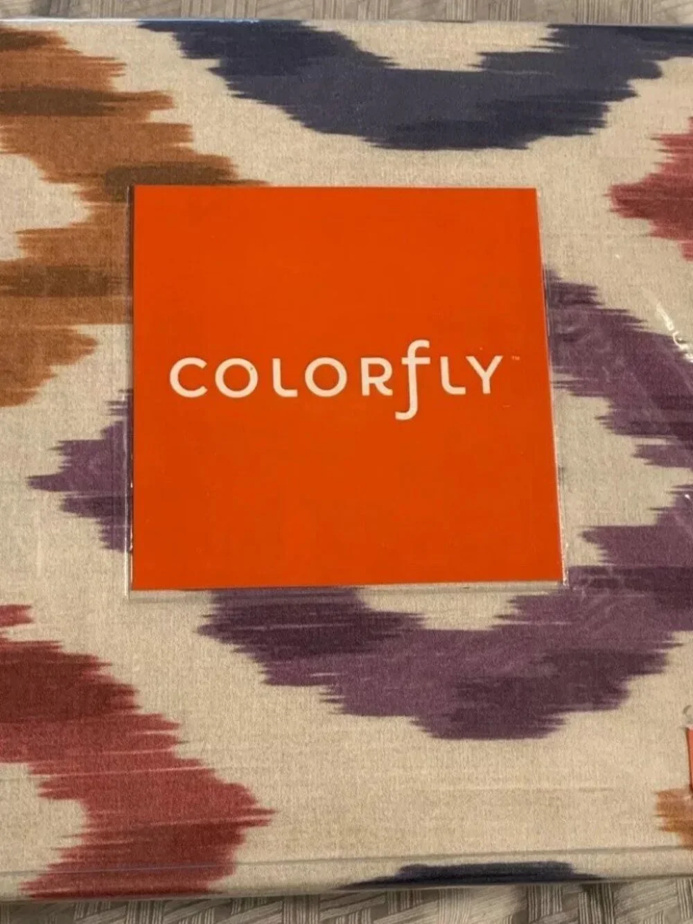 New Colorfly Duvet Cover Set Full Queen Aura Prism Blue Red Purple Orange Beige